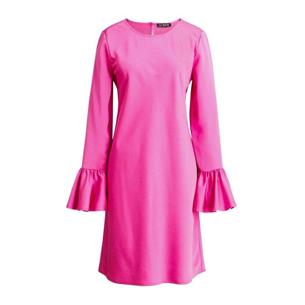NWT J. Crew Womens Size 4 Pink Winter Garden Satin Mini Dress NEW